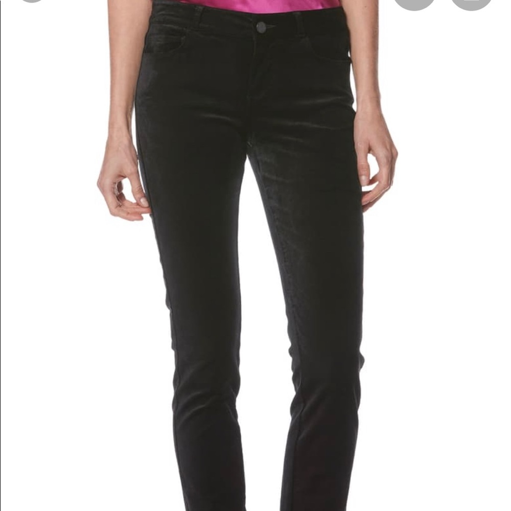 Paige verdugo ankle sz 24 black velvet